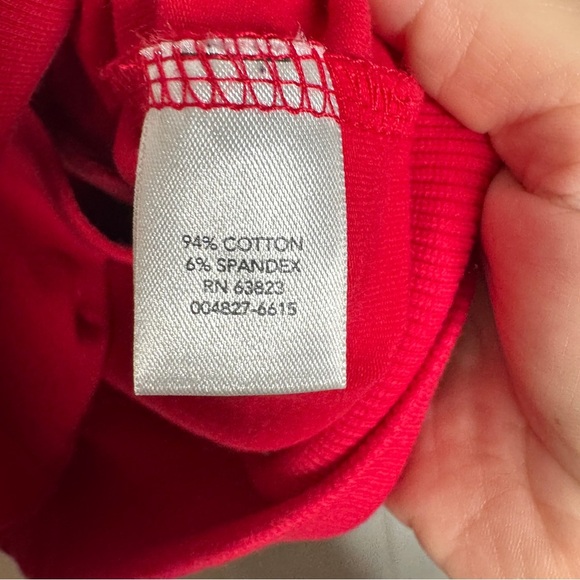 CHRISTOPHER & BANKS Woman’s Lightweight Red Zip Up Hoodie Size L - Picture 5 of 6